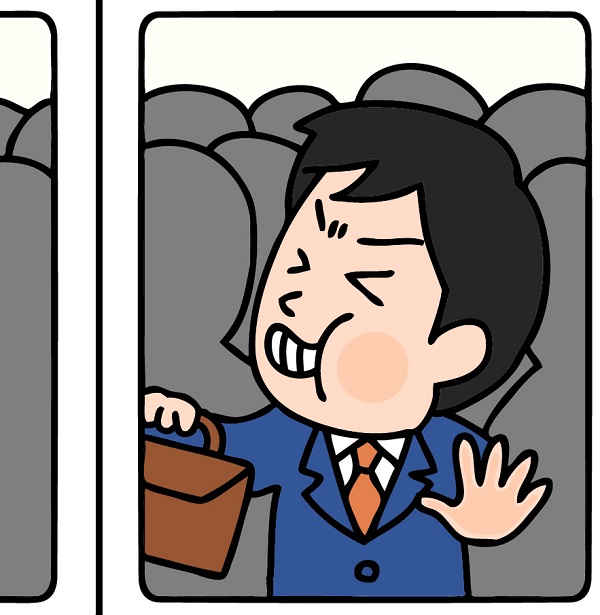 マジで無理…満員電車