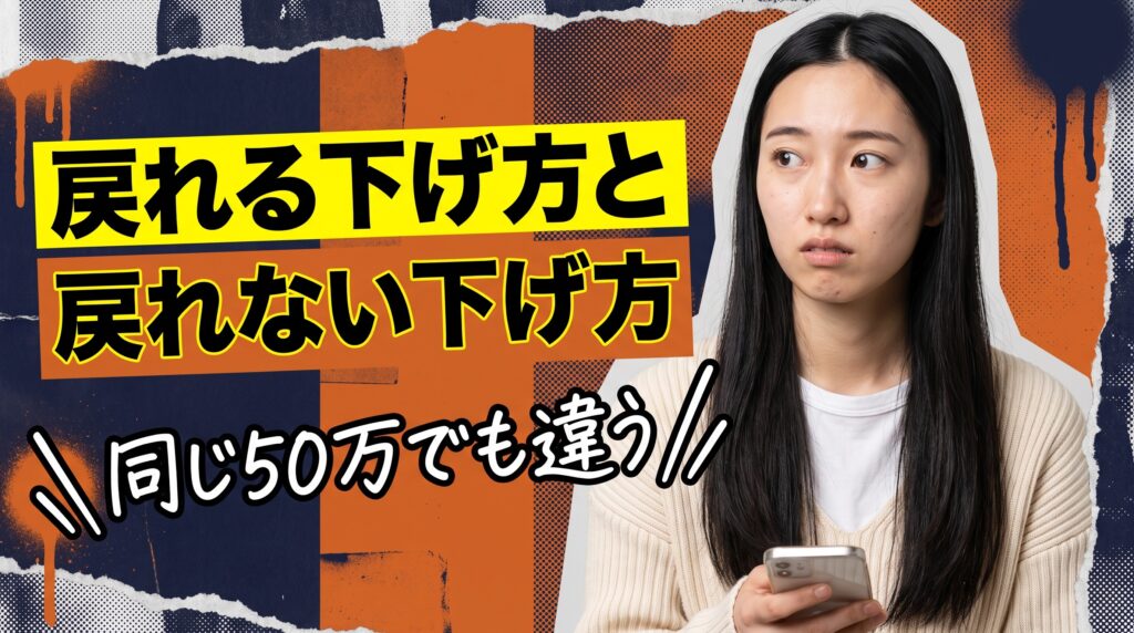 年収が下がってもいい転職と、やめとけな転職の見分け方