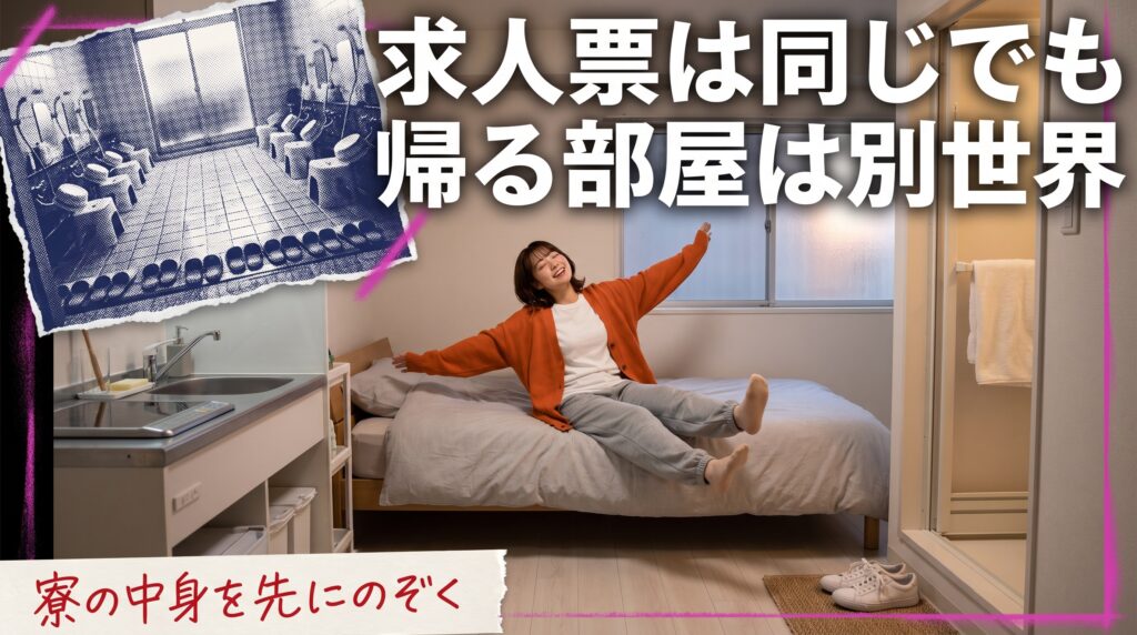 集合寮とワンルーム寮の違い｜社員寮の間取り・設備を比較