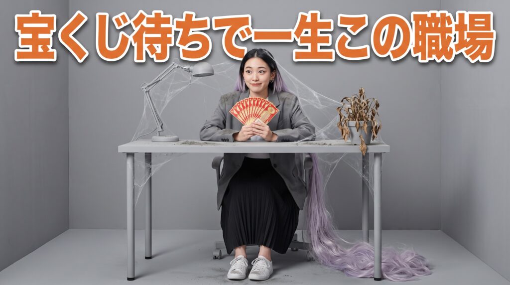 宝くじを待っているなら、辞めたい理由は今の職場にある