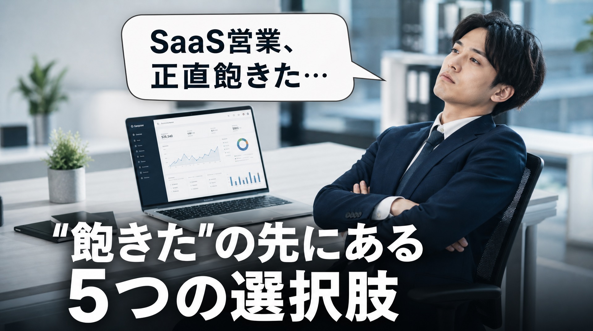SaaS営業に飽きた・つまらないと感じたら?