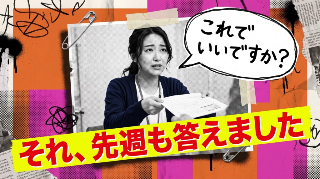 うんざりするのは、一度答えたことを毎回確認されるとき