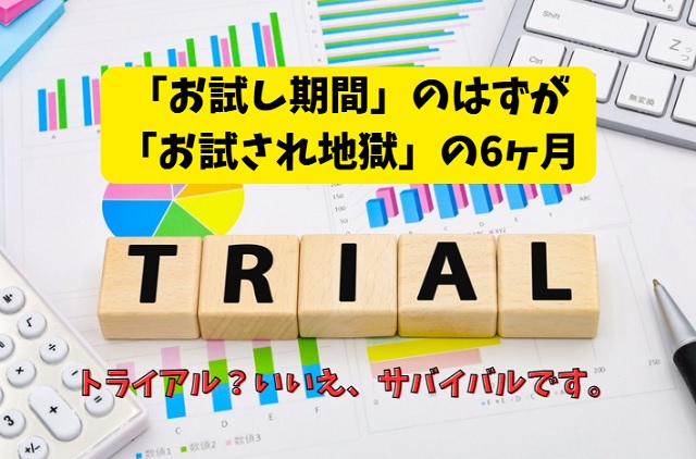 試用期間6ヶ月やばい会社の手口！