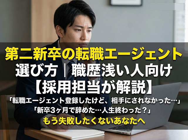 第二新卒の転職エージェント選び方