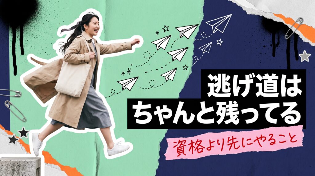 資格より先に、今の職場から離れたほうがいい人もいる