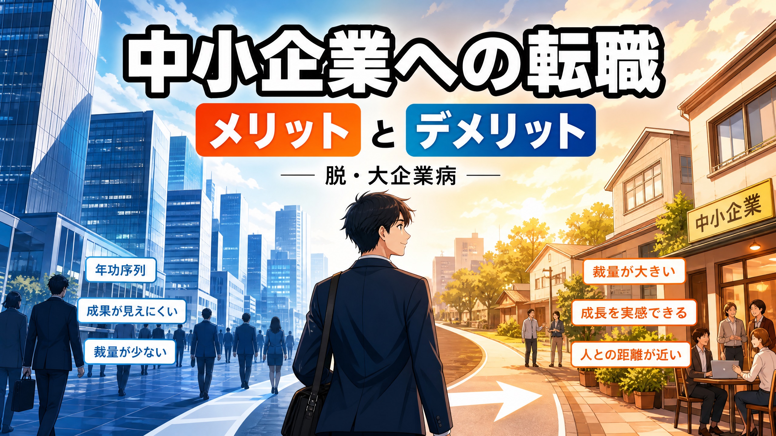 中小企業へ転職したい!意外なメリットとデメリット