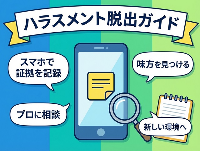 【重要】ハラスメント被害からの脱出方法（結論）