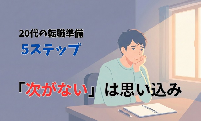 仕事辞めたいけど次がない20代へ｜在職中に始める転職準備5ステップ