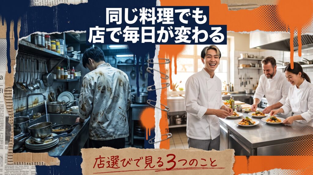 飲食業界の中で働く店舗を変えるという選択肢