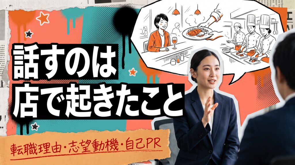 飲食経験を面接で伝えるコツ｜転職理由・志望動機・自己PR