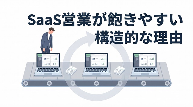 SaaS営業に飽きる5つの理由【構造的に飽きやすい仕事です】
