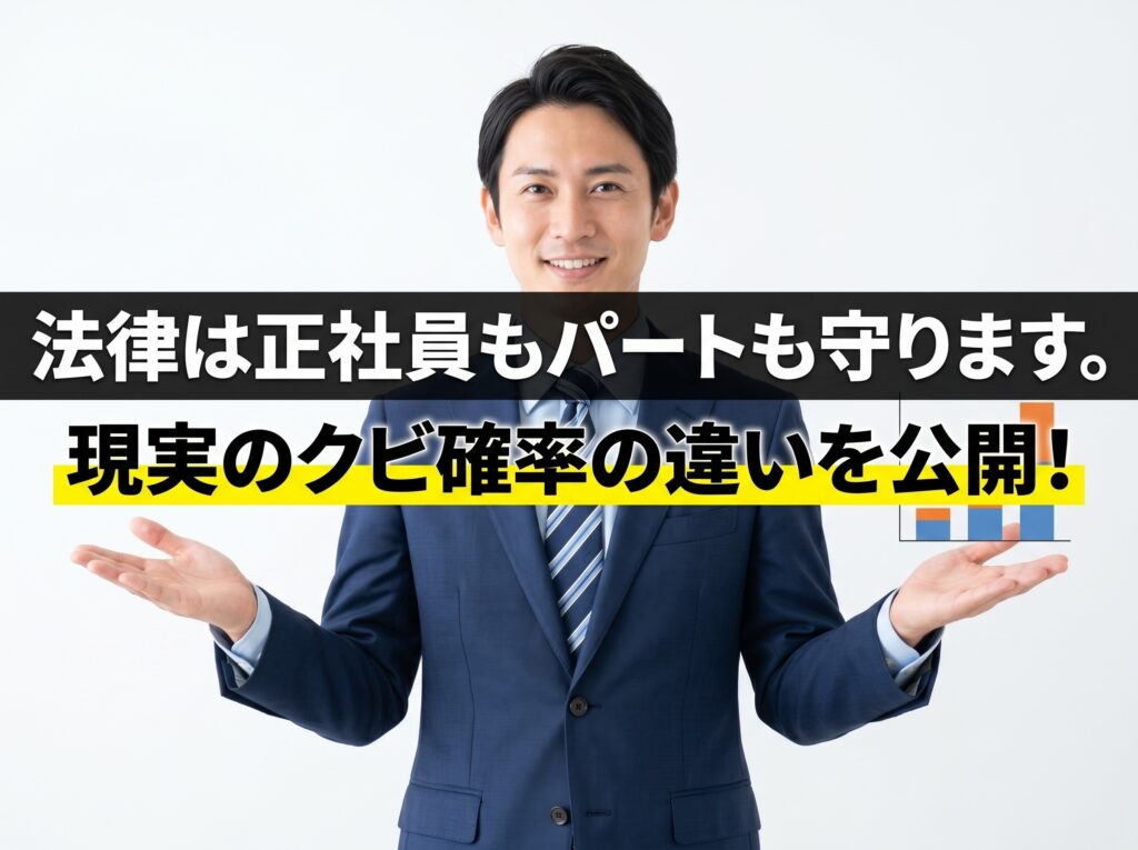 正社員・パート・バイト・公務員…雇用形態別のクビになる確率は?