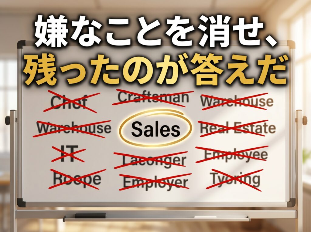やりたいことがない20代の転職は「消去法」が正解