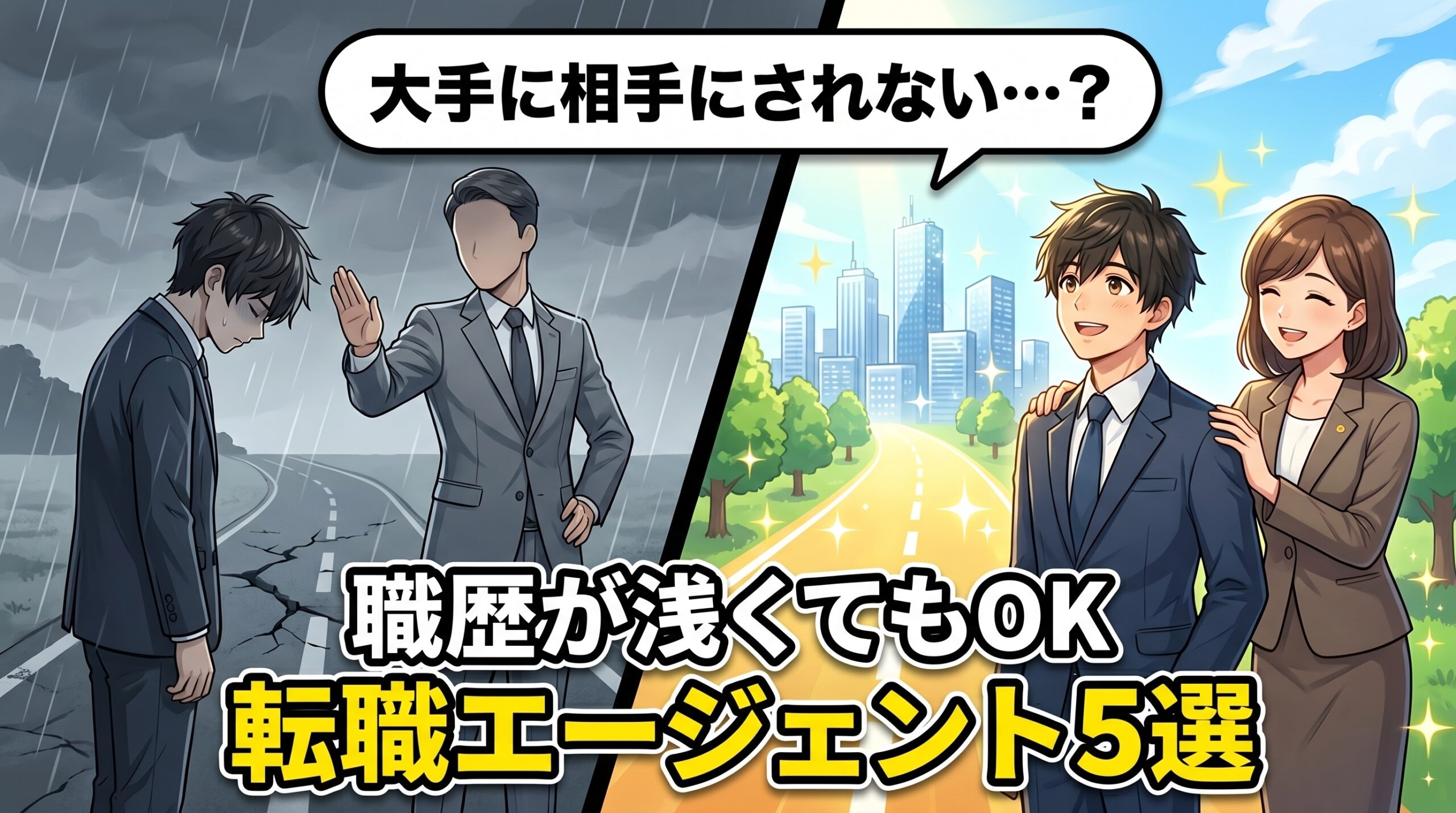 転職エージェントおすすめ第二新卒5選|大手で相手にされない人へ採用担当のガチ評価