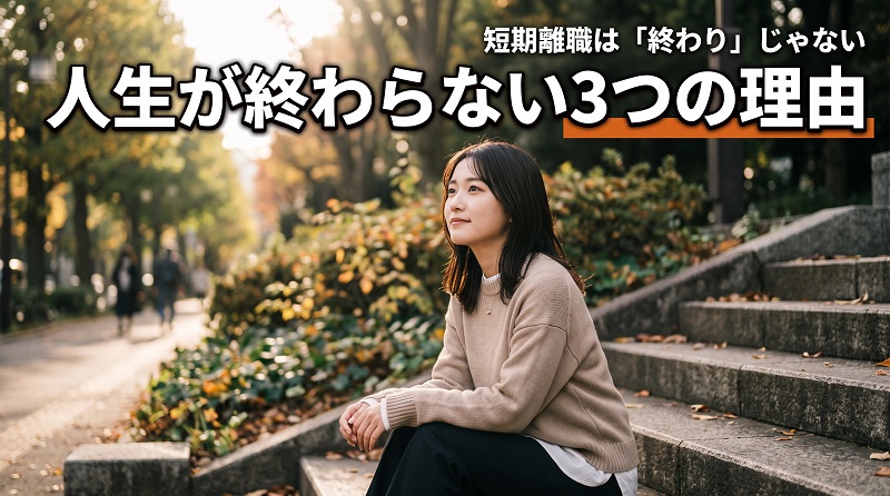 短期離職が人生終わりにならない3つの理由