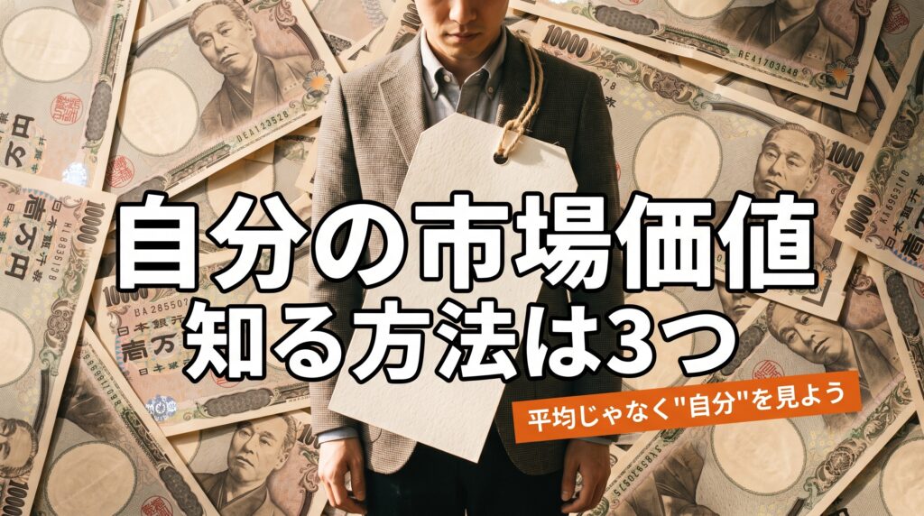 自分の本当の市場価値を知る3つの方法