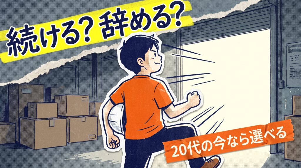 まとめ：倉庫内作業を続けるか辞めるか迷ったら