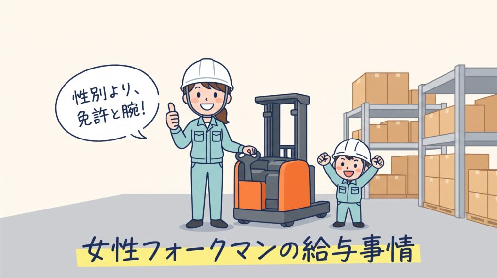 女性フォークマンの給与事情