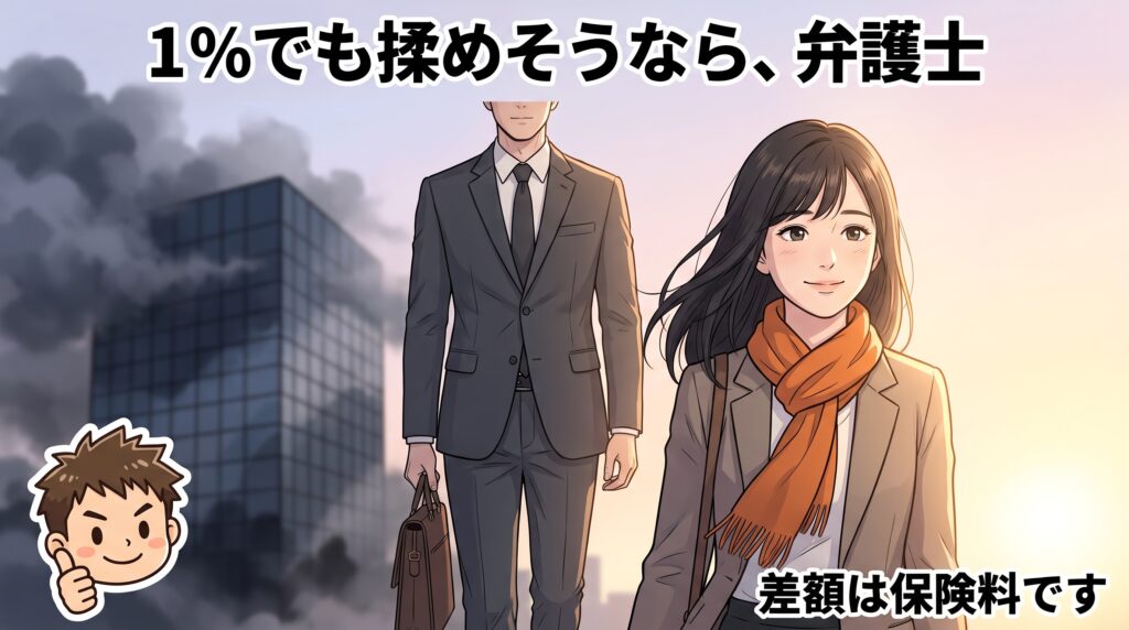 結論:退職代行でもめる可能性が1%でもあるなら弁護士一択