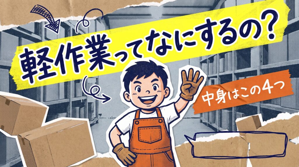倉庫内作業とは？主な仕事内容と職種【軽作業の中身】