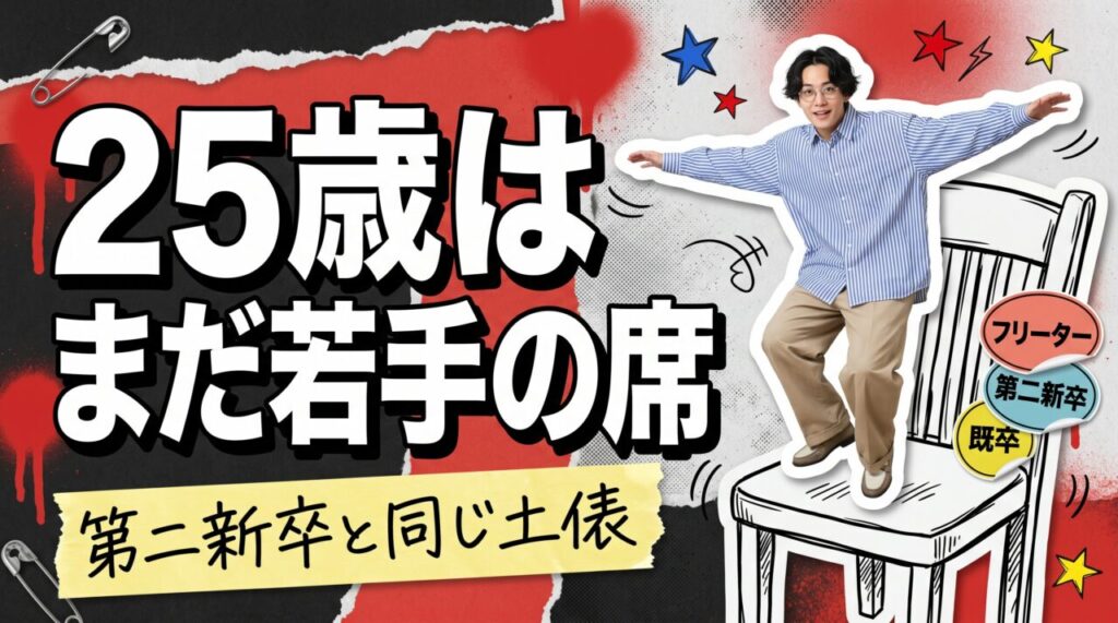 25歳フリーターはやばい?第二新卒・既卒と同じ枠で見てもらえる年齢